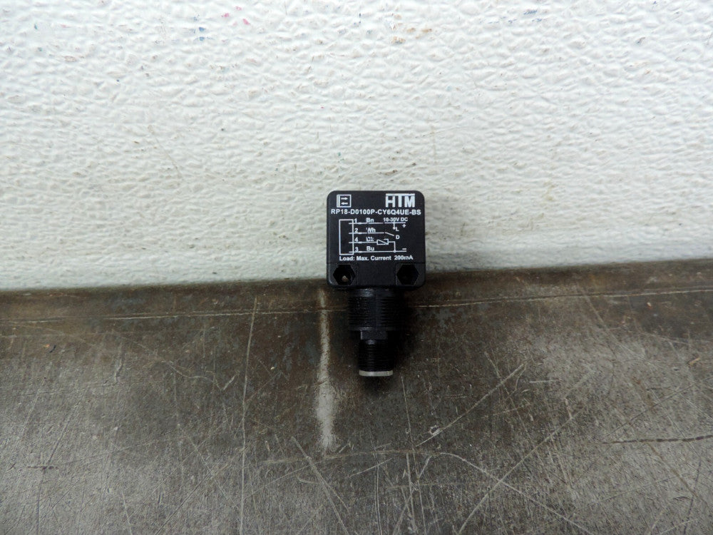 MTM  Sensor HTM RP18-DO100P-CY6Q4UE-BS Photo Sensor New Out of Box