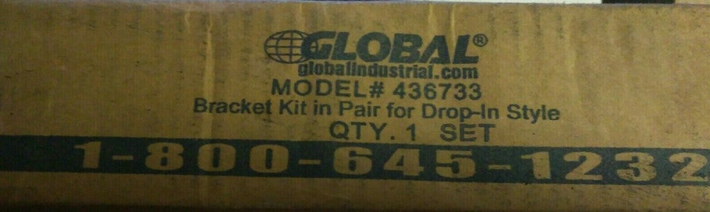 NEW Global Bracket Kit in Pair for Drop-In Style, Steel, Yellow