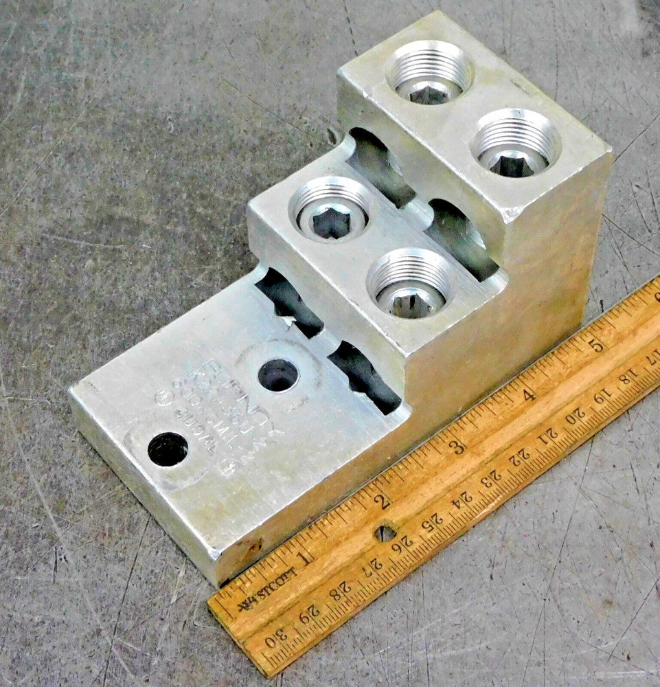 Burndy K22A36U-2 Universal Terminal 4 Conductor 2-Hole #2AWG 3/8"
