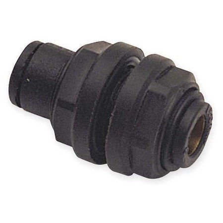 Legris 3116 06 00 Bulkhead Union, 6Mm Tube Size, Nylon, Black, 10 Pk