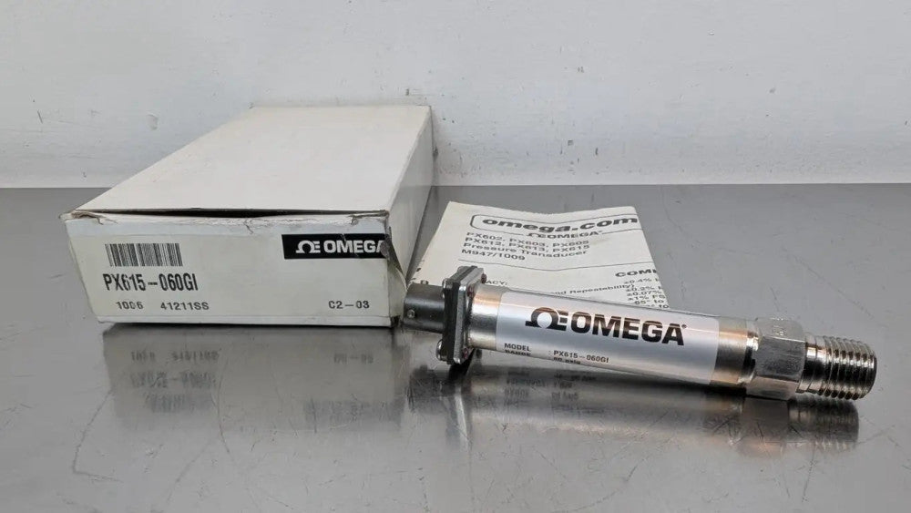 Omega PX615-060GI Pressure Transducer 60 PSI 1/4" NPT Dwyer 10-36VDC 4-20mA