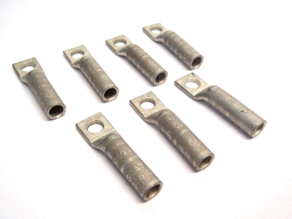 Burndy N40 4STR 346 or 8 Gray Die Terminal Lugs LOT OF 7