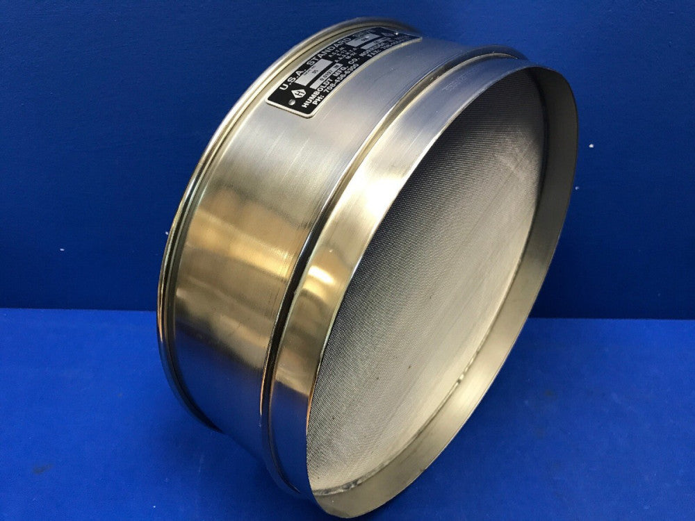 HUMBOLDT No. 35 USA Standard Testing Sieve, STAINLESS STEEL 12"Dia x 3-1/4"Deep