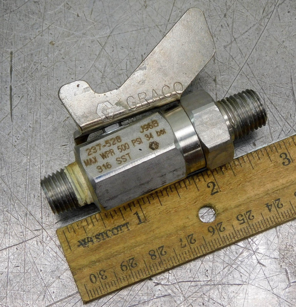 Graco 237-528 316 SST Low Pressure Ball Valve 500 PSI 34 Bar