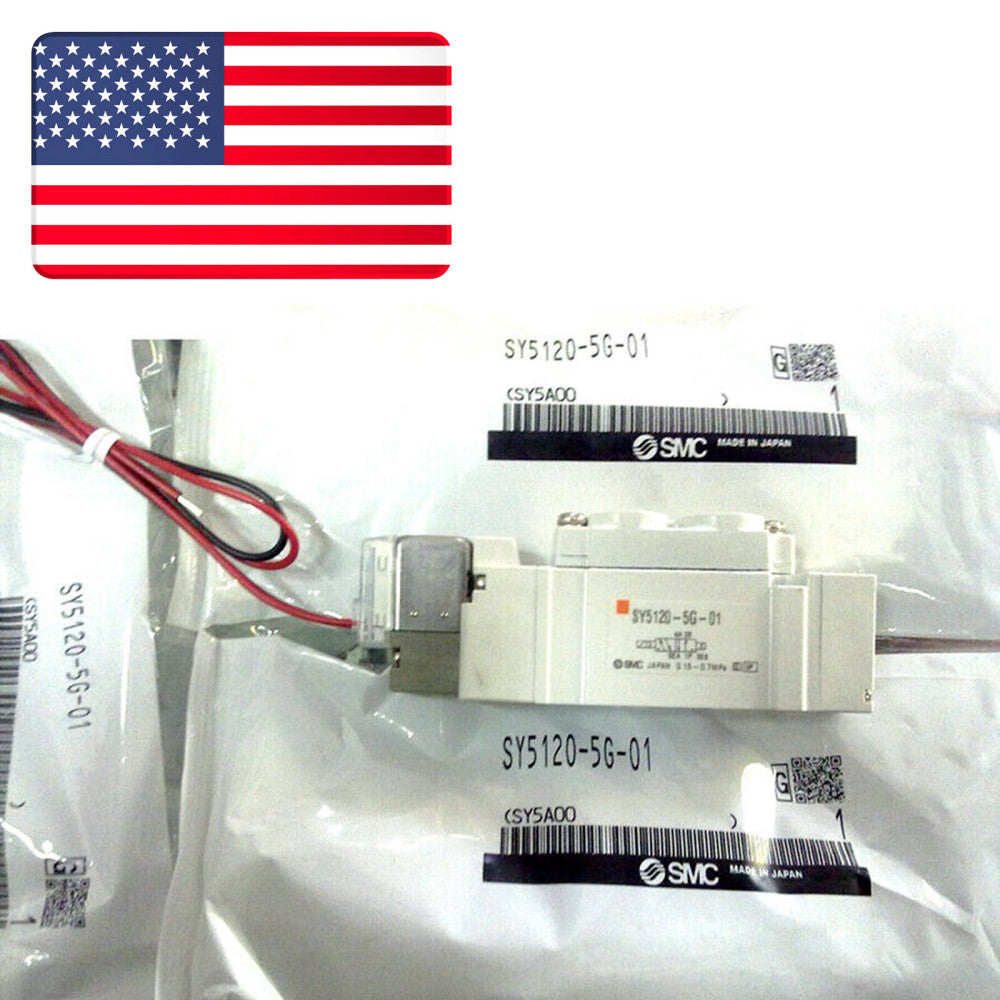One Brand New SMC SY5120-5G-01 SY51205G-01 Solenoid Valve - US Stock