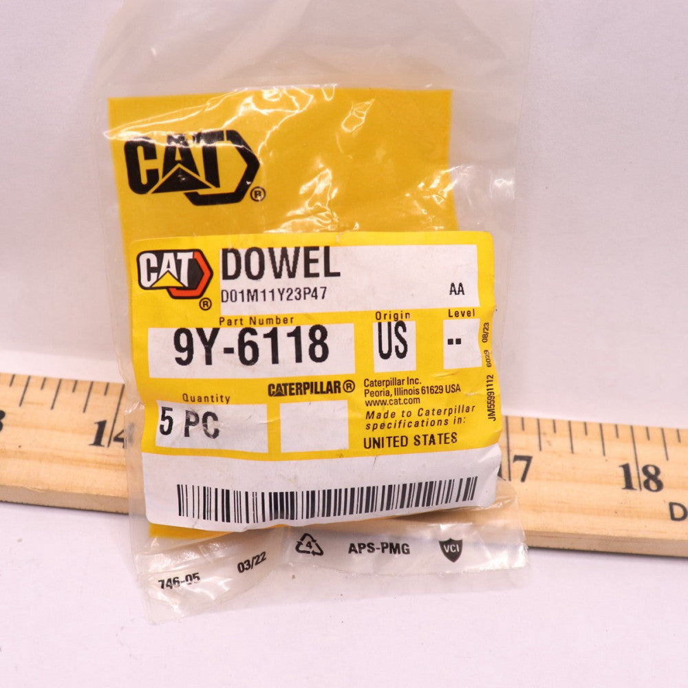 (5-Pk) Caterpillar Spare Part Dowel Hollow 9Y6118