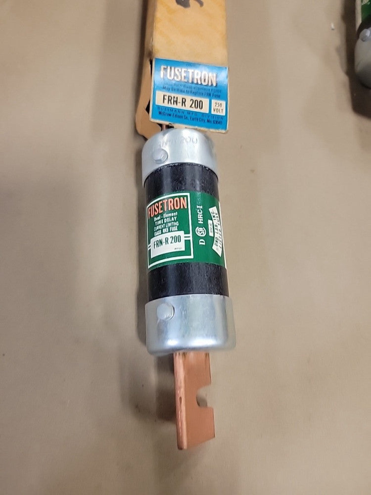 Cooper Bussmann Fusetron FRN-R-200, RK5, 250V, Fuse, 125VDC