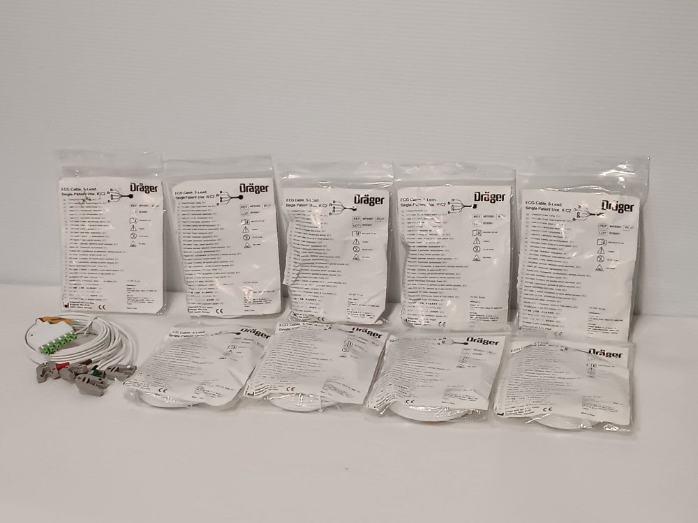 Drager MP00881 5-Lead IEC2 ECG Cable Single Patient Use New In Package