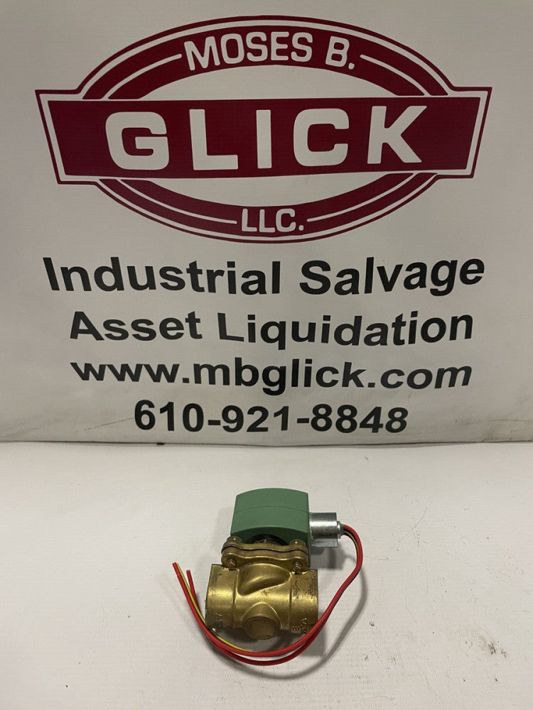 ASCO Red-Hat II 8210G095VM 3/4" Brass 2-Way Solenoid Valve 10.1W