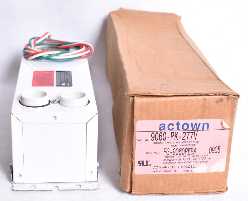 Actown 9060-PK-277V Outdoor Type 5 Weatherproof Neon Transformer  FG-9060PEBA