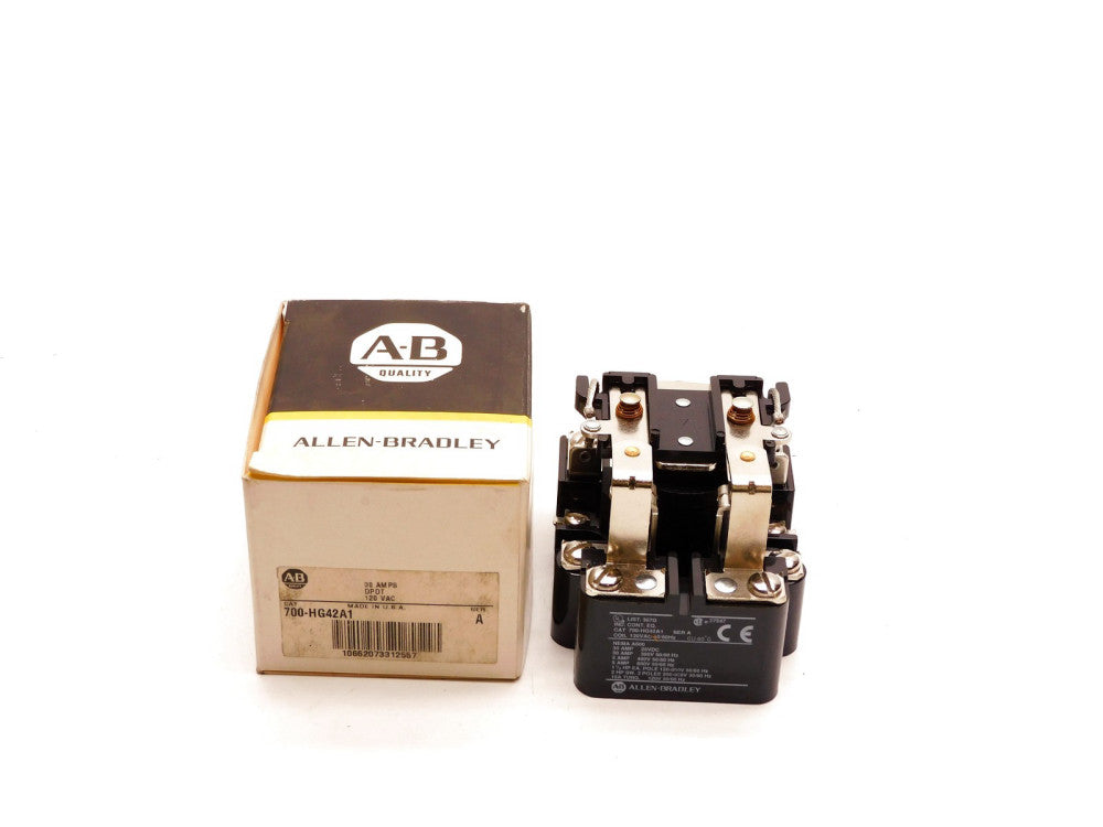 ALLEN BRADLEY 700-HG42A1 SER. A 120VAC 30A (BK/YL) NSMP