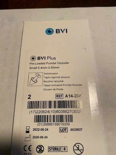 BVI BEAVER VISITEC A14-204 Occluders, EXP 06/24/2022