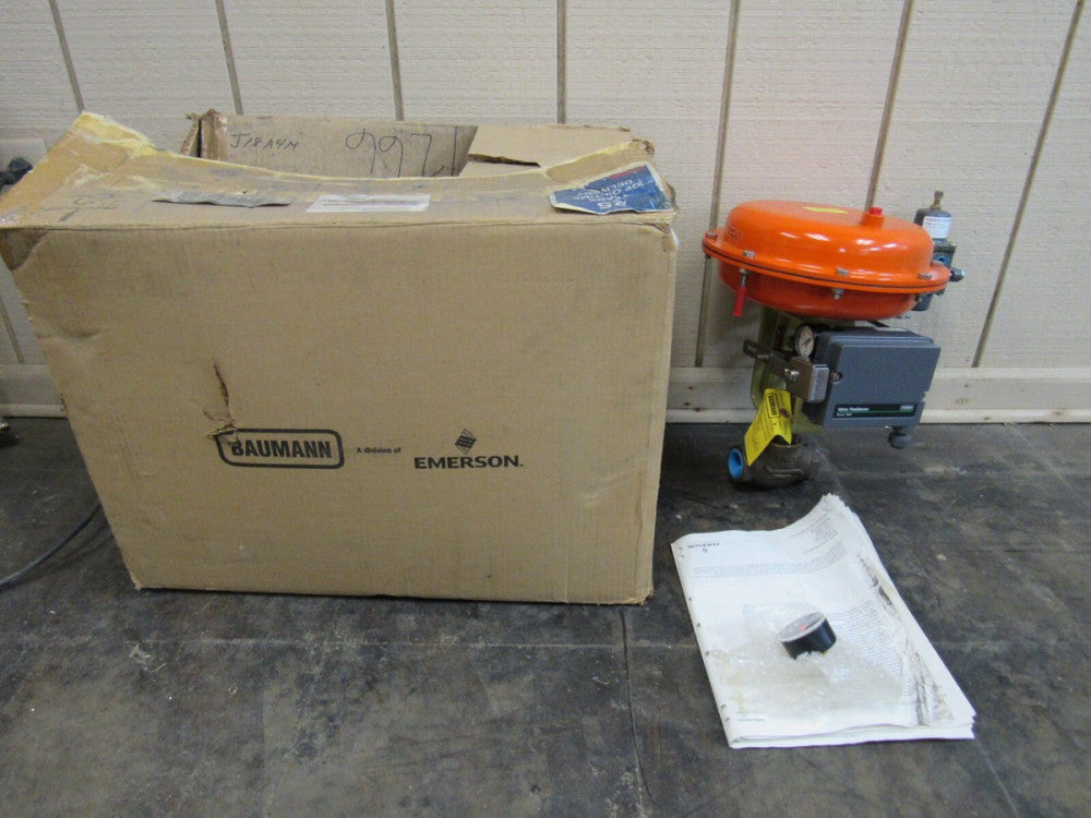 FISHER / BAUMANN 54-24588 1" BRONZE CONTROL VALVE W/POSITIONER 3661 NEW IN BOX !