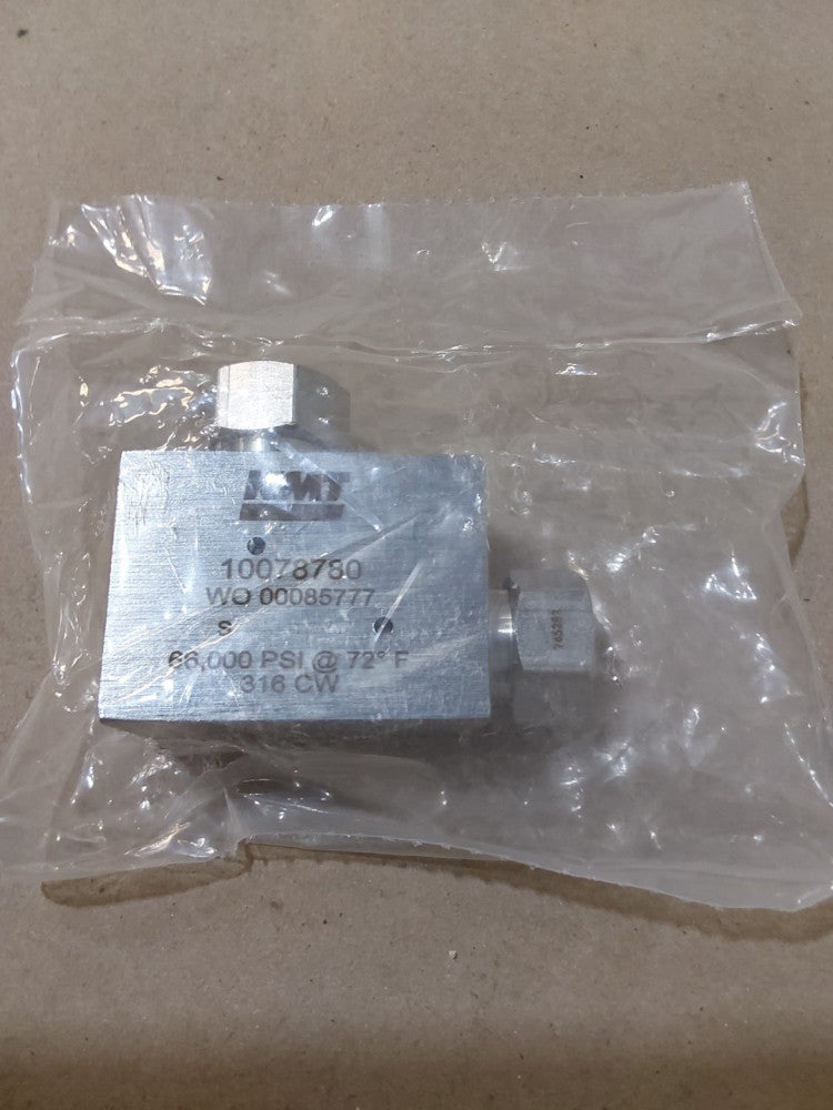 KMT 10078780 High Pressure Stainless Steel Elbow 66,000 PSI GENUINE PART