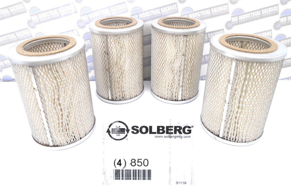 (4 Pcs.) - SOLEBERG - 850 - 2 Micron INLET FILTER 290 SCFM - 8.68 x 5.88 (4-NEW)