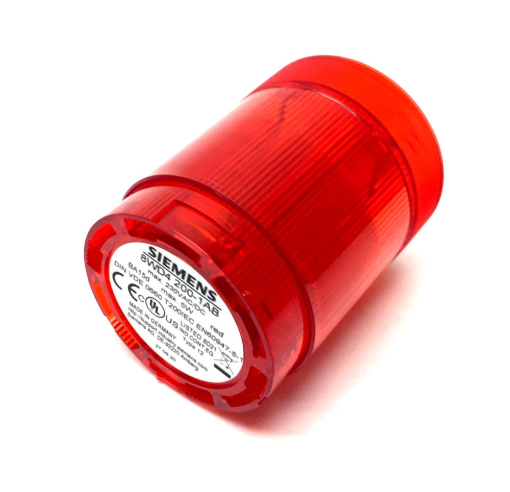Siemens 8WD4 200-1AB 50mm Steady-Light Element Red 12-230V AC/DC