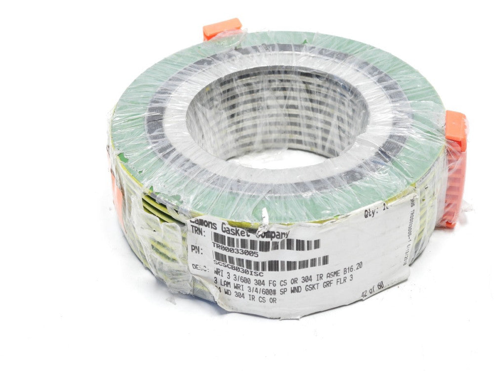 (10-Pack) Lamons Gasket SCSCB030ISC Spiral Wound Gaskets 3 3/600 304 600#