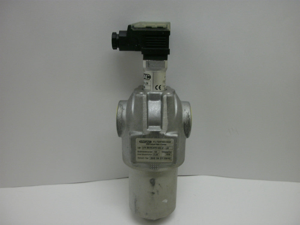 HYDAC LFN BN/HC40IB10D2.0/-L24  IN LINE FILTER HOUSING W/CLOGGING INDICATOR NNB
