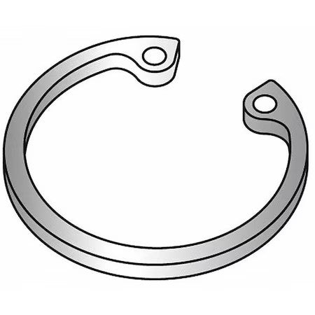 Zoro Select U36050.662.0001 Internal Retaining Ring, Steel, Plain Finish, 6 5/8
