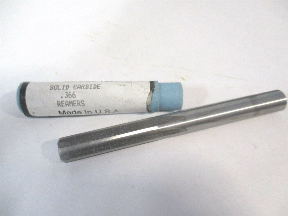.3660" 1-1/4" Length of Cut 6 Flute Solid Carbide Chucking Reamer