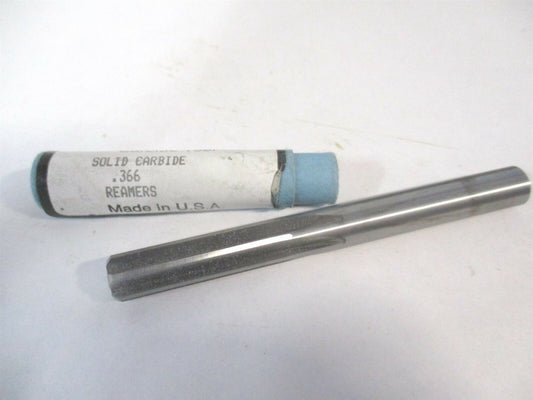 .3660" 1-1/4" Length of Cut 6 Flute Solid Carbide Chucking Reamer