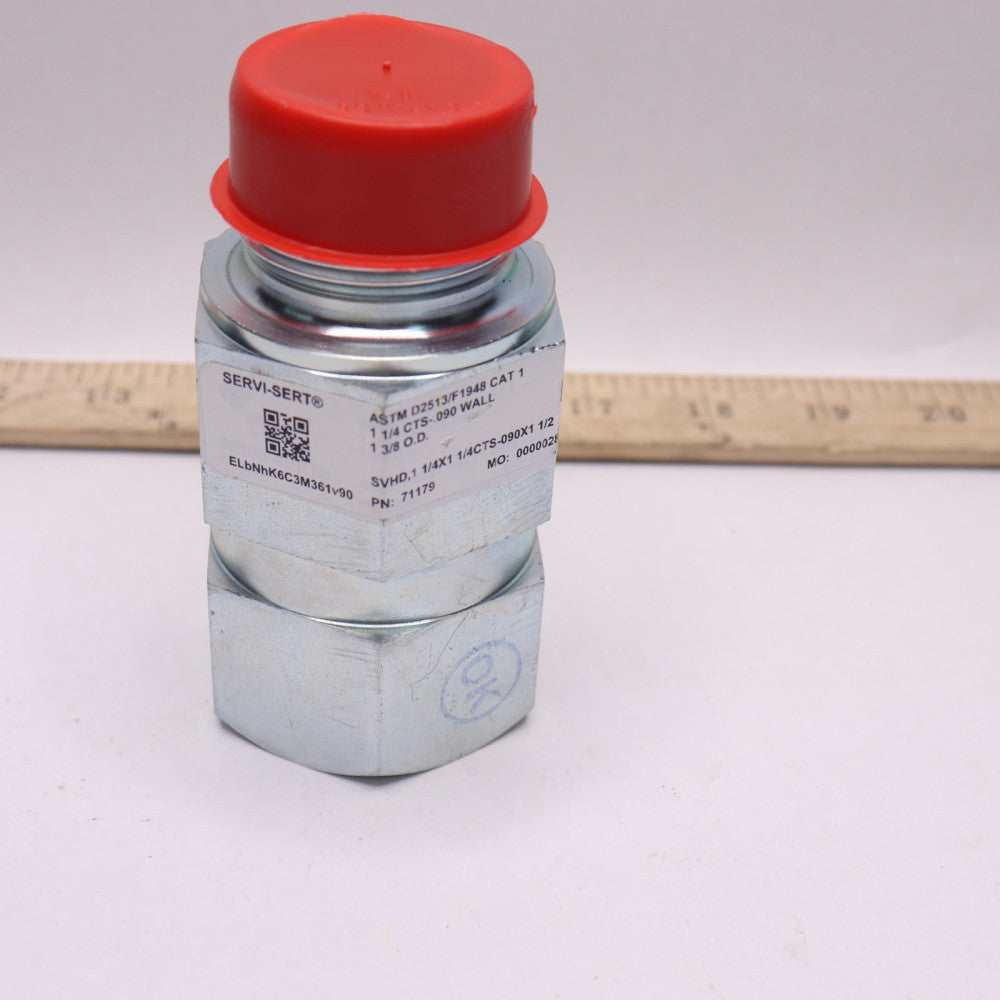 Servi-Ser Hose Fitting Wall Adapter 1-1/4" x 1-3/8" OD 71179