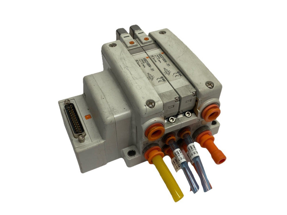 SMC VV5QC21-02N9FD2 Pneumatic Manifold 2-Station w/ D-Sub Connector