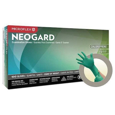 Ansell C524 C520, Disposable Gloves, 3.9 Mil Palm, Neoprene, Powder-Free, Xl