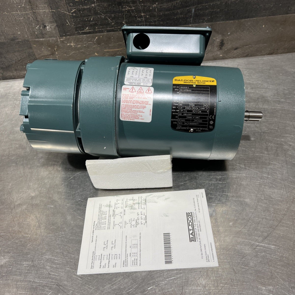 BALDOR Motor Model VBM3538-D 208-230/460V 2.42-2.24/1.12A Nos Surplus