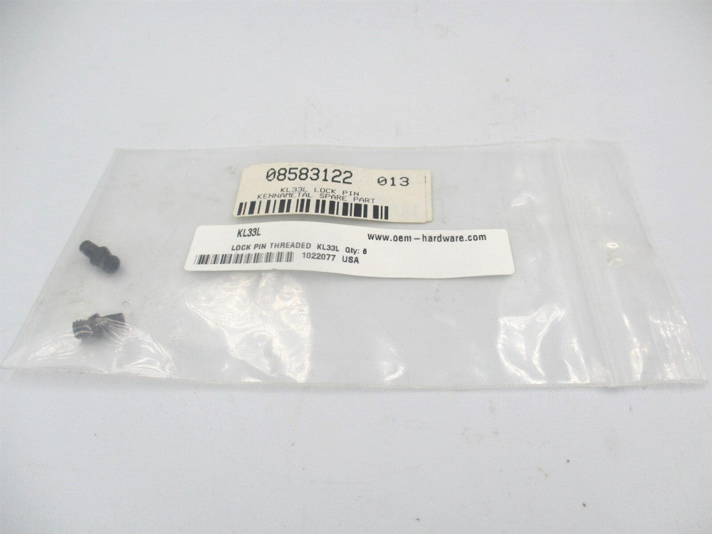 Kennametal (1022077) 5/64″ Lock Pin for Indexable Turning Tools - Lot of 2