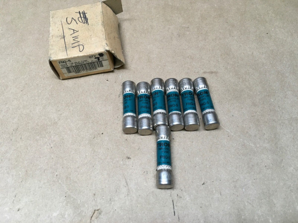 BUSSMAN *Lot of 7* Tron Fuses FNQ-5 (KB)