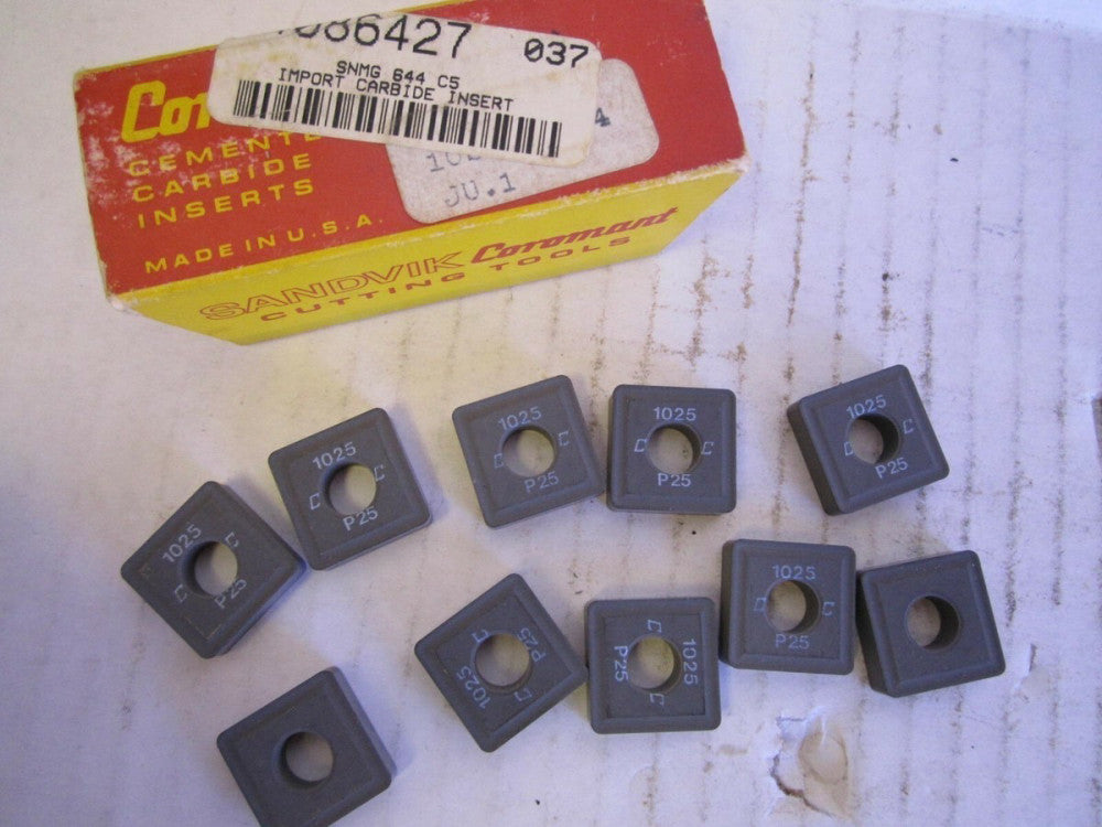 Sandvik Coromant (SNMG644) Carbide SNMG 644 C5 Insert New - Lot of 10 
