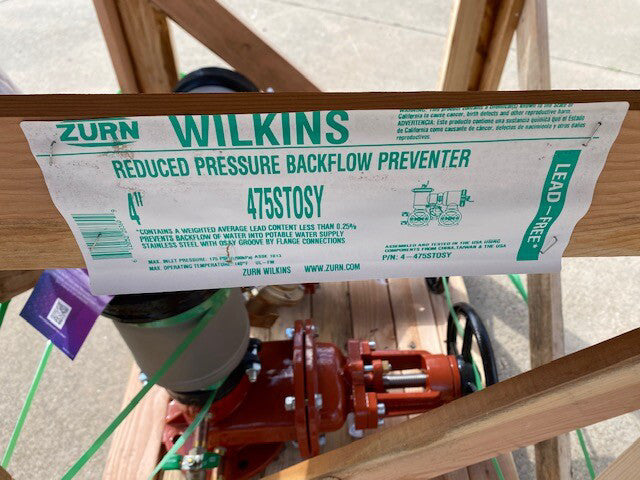 Zurn 4-475STOSY - 4" WILKINS 475ST STAINLESS STEEL N-PATTERN W/OSY'S (NEW)