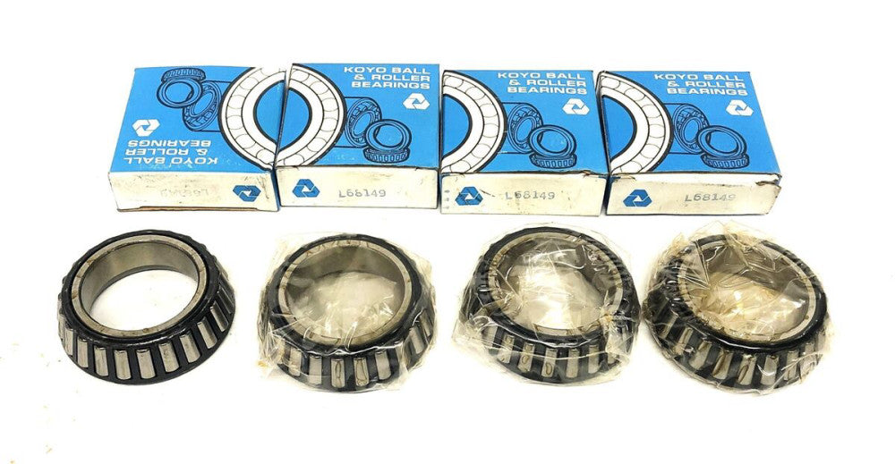 Koyo Hi-Cap Tapered Roller Bearing L68149 [Lot of 4] NOS