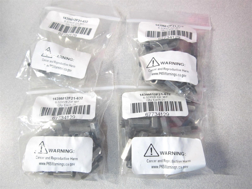 Electro 1439M12F21-632 #6-32 Male-Female Hex Circuit Board Standoff - Lot of 80
