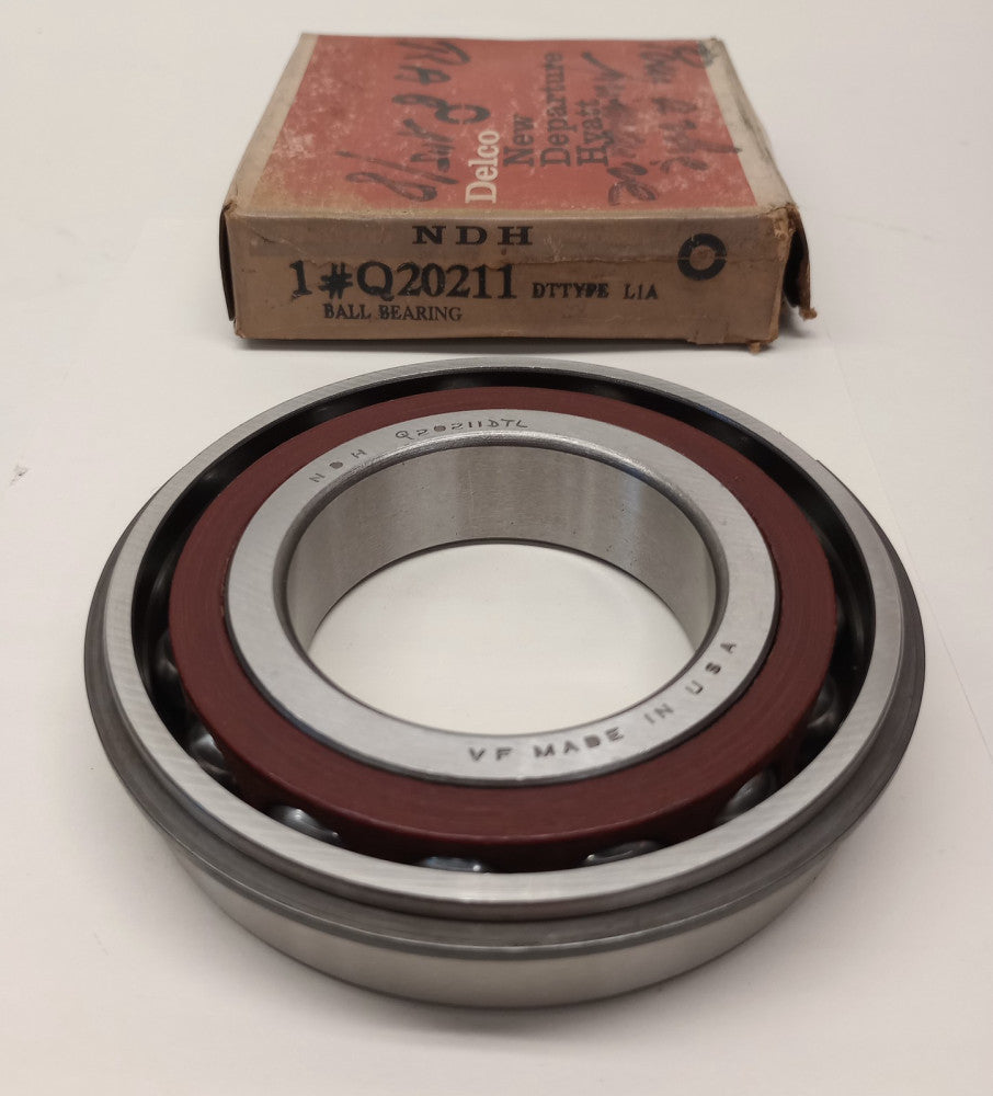 New Departure NDH Q20211DTL Snap Ring Ball Bearing USA 55x100x21mm ref# 7211B