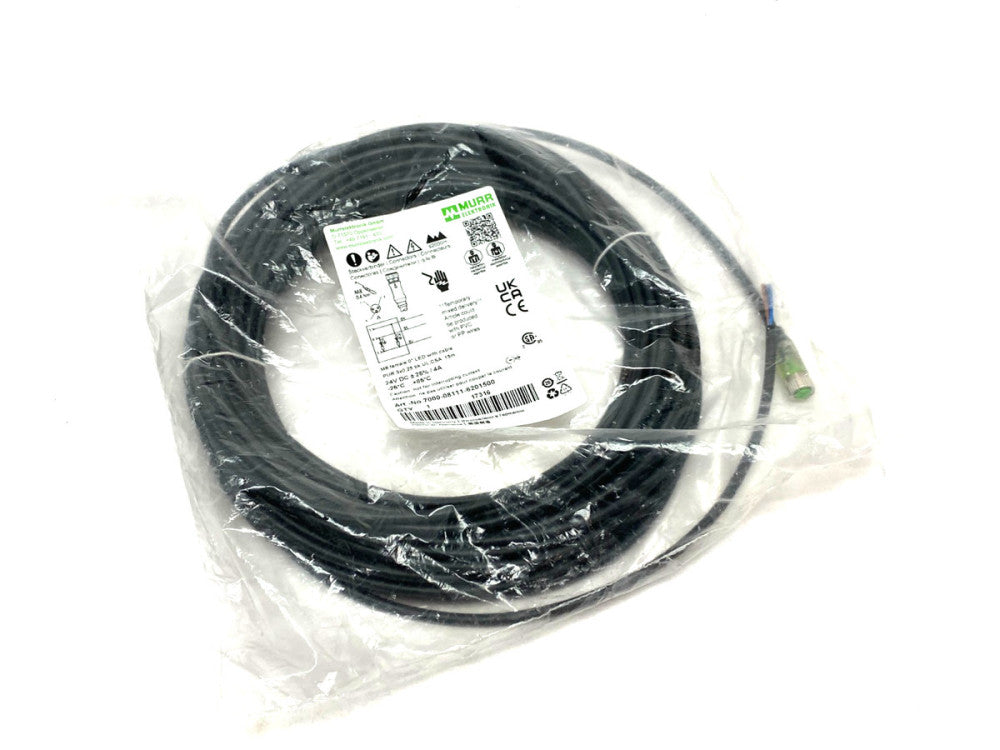Murrelektronik 7000-08111-6201500 Single Ended M8 Female Cordset 0° A-cod 15m