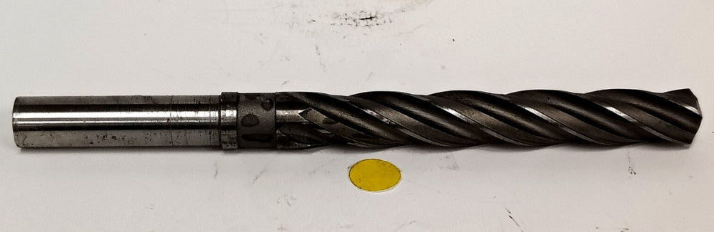 UNBRANDED 27/32" 4 FLUTE TAPER SHANK CORE DRILL 6-1/4" FLUTE LENGTH 10" OAL HSS