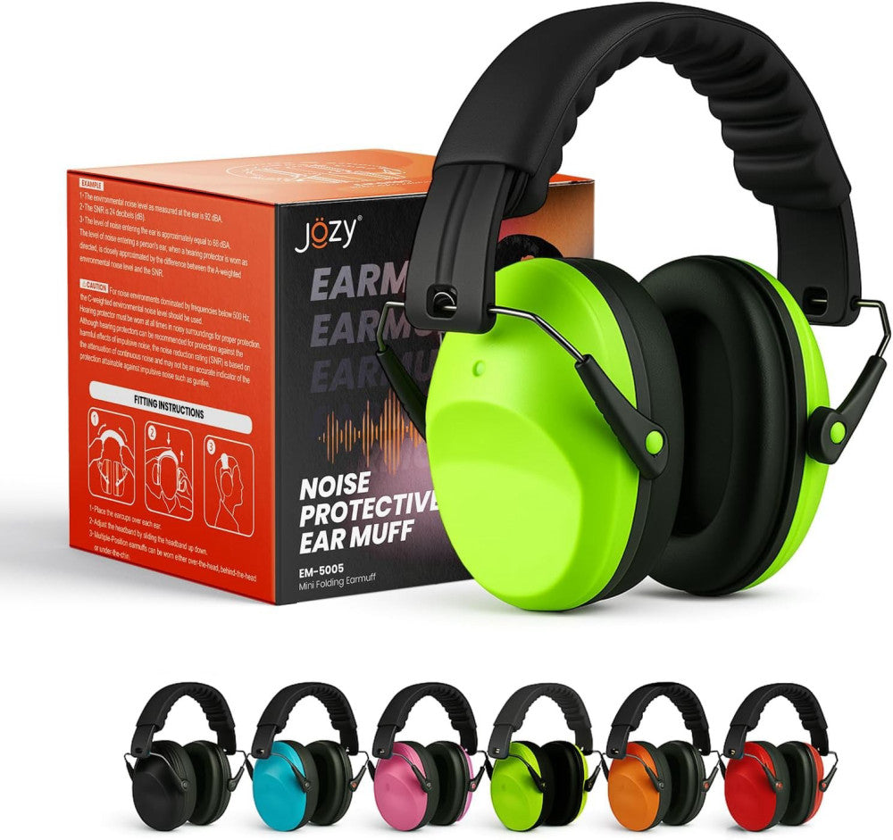 Jozy Noise Canceling Headphones for Kids, SNR 26dB Ear Protection Green 