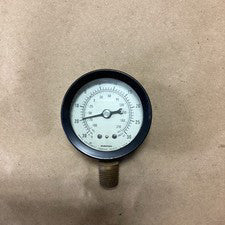 MARSH 30 in Hg vac 30 psi Pressure Gauge 3-3/4" Diameter 1/4" NPT Bottom Connect