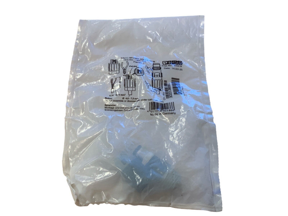 Phoenix Contact SACC-M12MS-4QO-0,75-M Sensor Connector 4-Position.