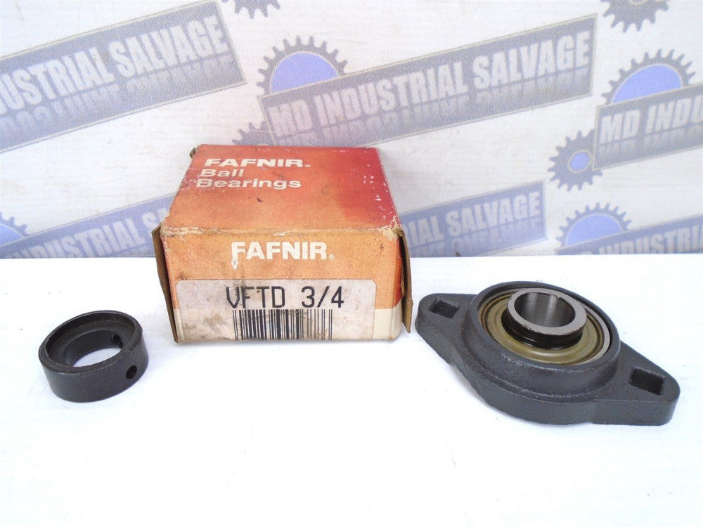 FAFNIR - VFTD3/4 - 3/4 Flange BEARING w/Eccentric COLLAR -(NEW OLD STOCK in BOX)