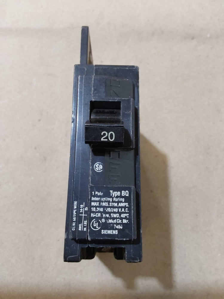 ITE BQ1B020 20 A 1 Pole 120-240 V Circuit Breaker NOS