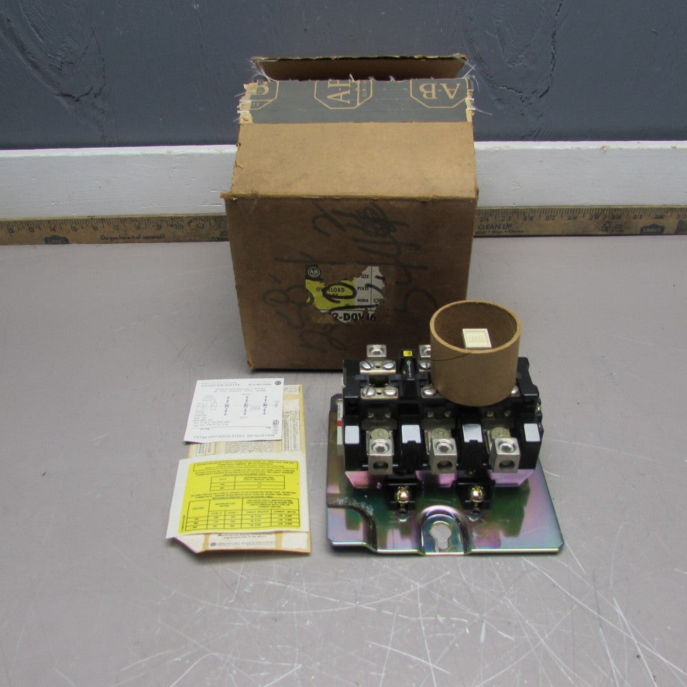ALLEN BRADLEY 592-DOV16, 3P/120A, MANUAL RESET, NIB! MAKE OFFER!