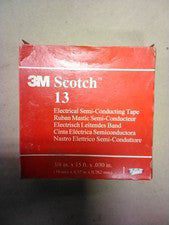 3M Scotch 13 Electrical Semi Conductive Tape 3/4"X15'X.030" 1 Pack