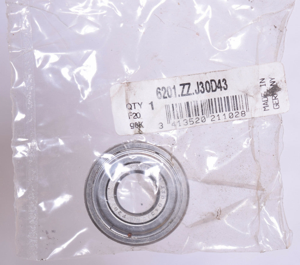 SNR Double Shielded Steel Ball Bearing 6201.ZZ.J30D43