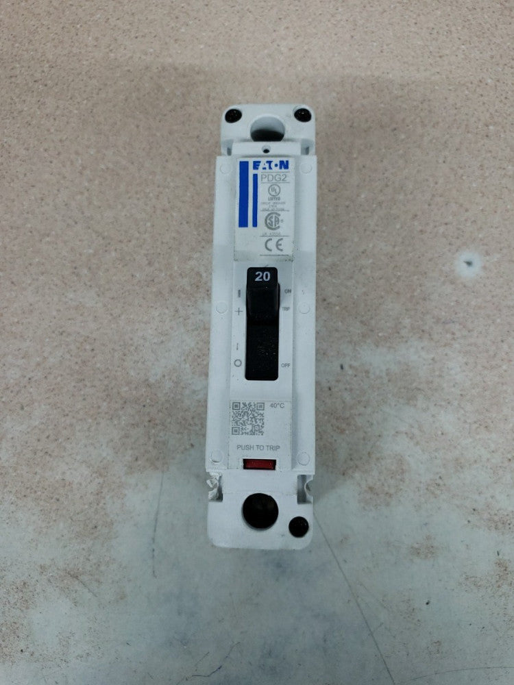 1) New Take Out Eaton PDG21M0020TFFL 20 Amp 600 VAC 1 Pole  Circuit Breaker