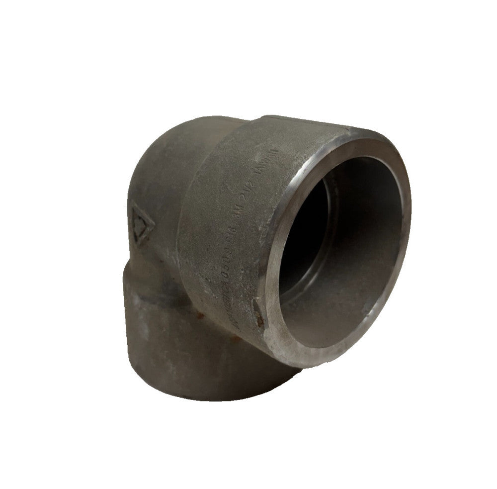 STEEL SOCKET WELD 90° ELBOW PIPE FITTING 2-1/2", A/ASA105N CA 0509 B16