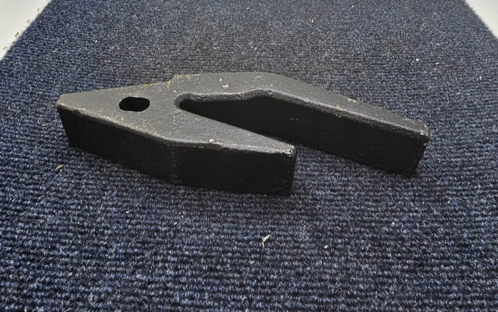 2740-23: Backhoe Bucket Tooth Adapter Heavy Duty Steel Black Weld on