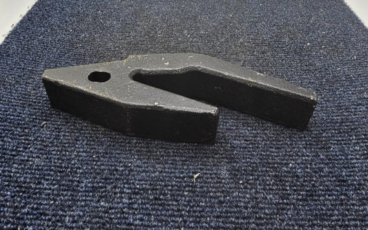 2740-23: Backhoe Bucket Tooth Adapter Heavy Duty Steel Black Weld on